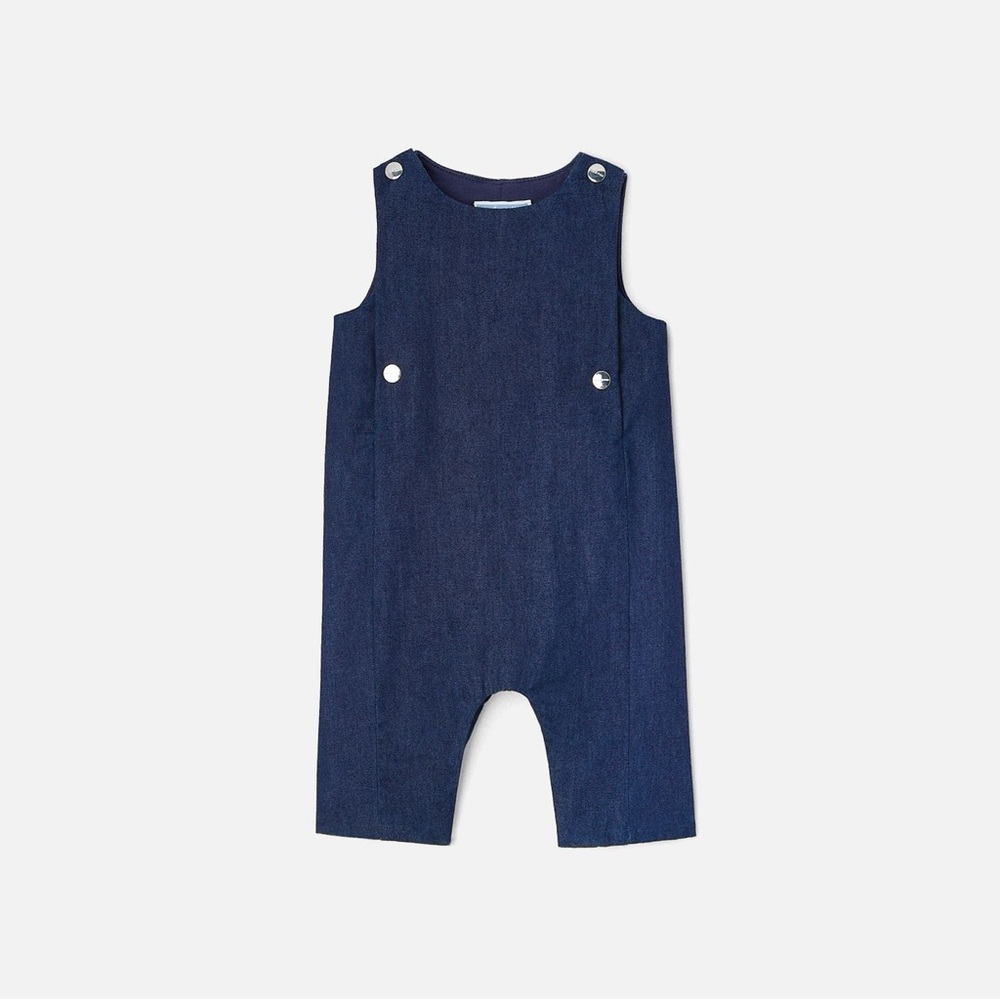 Jacadi Navy Blue Kids Overalls - Size 6M